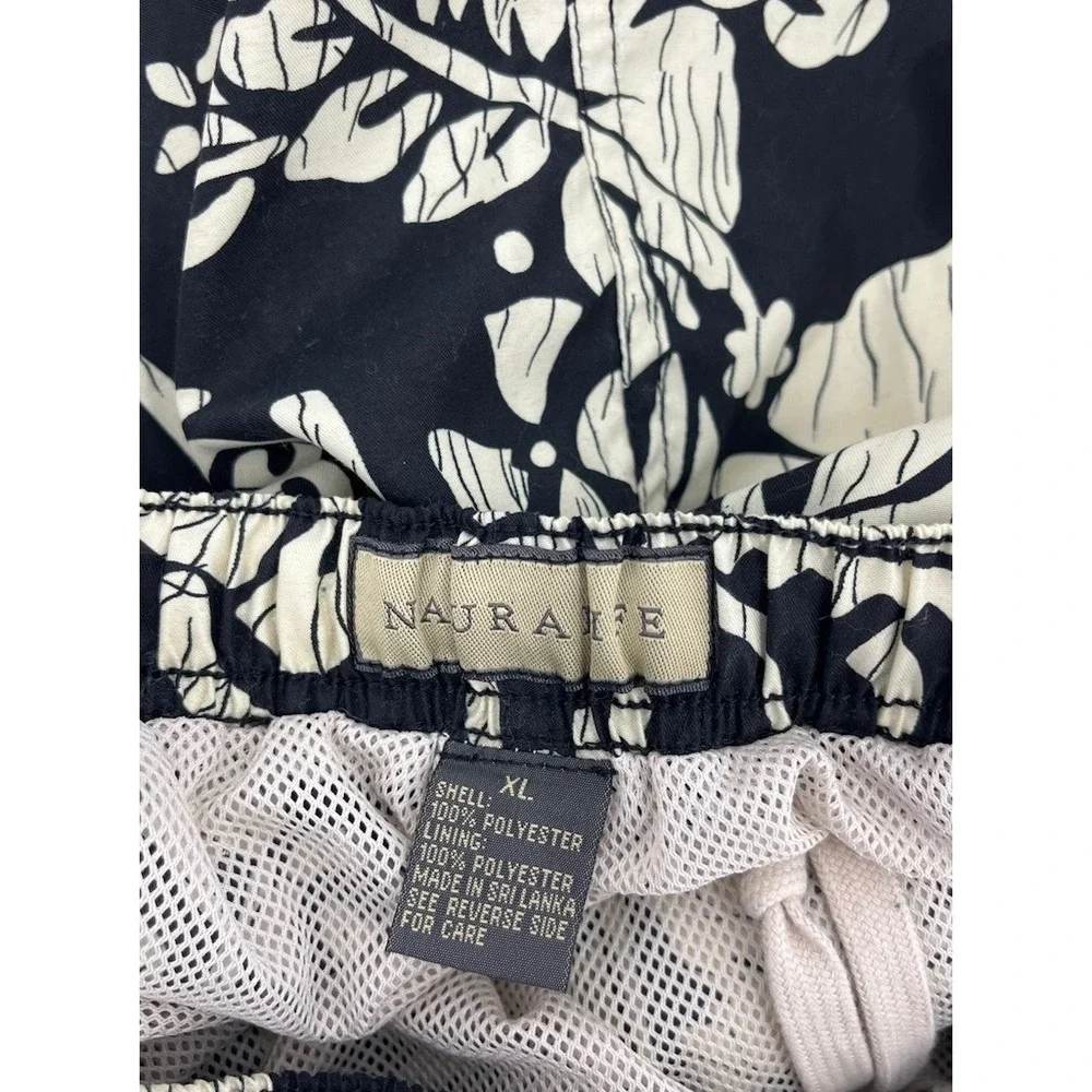 Natural Life Tropical Tiki Print Swim Trunks XL Mesh Lined Drawstring Pockets